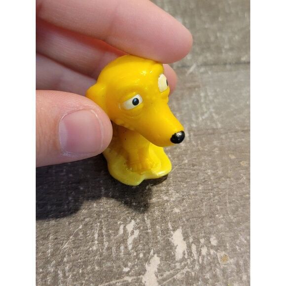 Moose Yellow dog scary barf throw up toy figure - Picture 2 of 5
